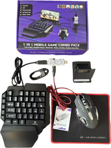 Shopsy AOKO 5-in-1 Mobile Game Combo Pack with RGB Keyboard & Mouse - Image 1