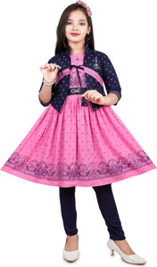 Girls Midi/Knee Length Party Dress