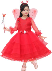 Girls Midi/Knee Length Party Dress