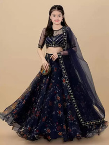 Girls Lehenga Choli Ethnic Wear Embellished Lehenga Choli and