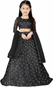 Babyhug Woven Sleeveless Floral Embroidered Kalli Lehenga Choli & Dupatta Set- Red main image 0