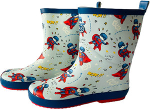 Little Surprise Box Blue & Yellow spinning rocket Slip on Clogs/Footwear for Toddlers & Kids