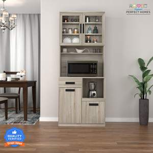 Image showcasing Flipkart Perfect Homes Ramsey Engineered Wood Kitchen Cabinet Price in ...