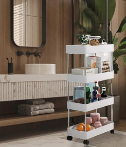 Flipkart Perfect Homes Studio 4-layer Tier Rolling Cart Utility Storage ...
