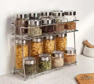 Standify Fruits/Vegetables Kitchen Rack Steel Spice Set Stainless Steel ...