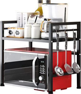 Iron Lands Containers Kitchen Rack Iron Metal Countertop Microwave Oven ...