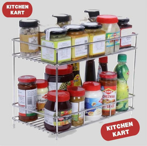 KITCHEN KART Plate Kitchen Rack Steel Spice Set Stainless Steel Price ...