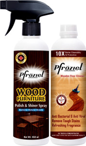 Pfroziel Wood Furniture Polish Shiner & Wood Floor Cleaner Combo (900ml ...