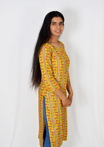 The Desi Dukan Women Solid Frontslit Kurta - Buy The Desi Dukan Women