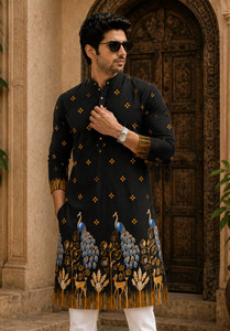 Shopsy NTIFIC Men Printed Straight Kurta - Image 1