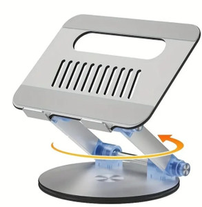 TECHGEAR Laptop Stand Ergonomic Height Angle Adjustable Laptop Riser Desk Heat Vent Mobile Holder - View #4