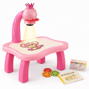 World Of tiny Drawing Projector Table Set 24 Patterns Led Magic Doodle ...