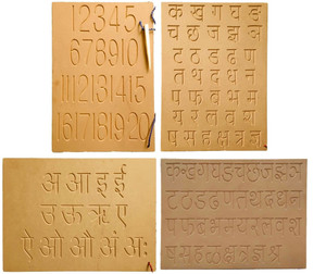 REWASHREE CRAFT WORLD Wooden Tracing Board Pencil Hindi ka Kha,Number