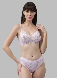 Buy Samvar -Women Cotton Bra Panty Set for Lingerie Set ( Pack of