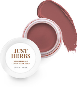 Just Herbs Lip and Cheek Tint Soft Nude-Creamy Matte Lip Stain Soft Nude - Price in India, Buy