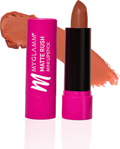 MyGlamm Matte Rush Mini Lipstick - Radiant In Barcelona (Caramel Nude