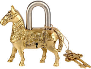 Green Horse Brass Lock main image 1