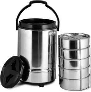 Flipkart.com | Mumma's LIFE Stainless Steel Jumbo Lunch Box (5 Tier