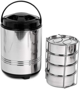 Flipkart.com | Mumma's LIFE Stainless Steel Jumbo Lunch Box (4 Tier