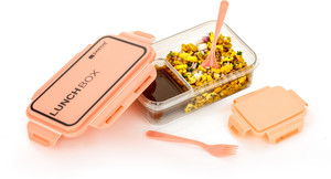 Flipkart.com | EMBICON Airtight and Unbreakable Peach Color Lunch Box ...