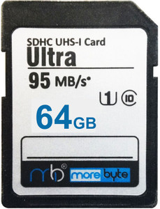 Morebyte Ultra 64 GB SDHC UHS-I Card UHS Class 100 MB/s Memory