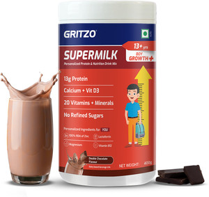 Gritzo SuperMilk Growth+ 13g Protein Powder, Double Chocolate - Image 6