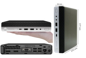 HP refurbished EliteDesk 800 G3 Desktop Mini USDT Intel Quad Core