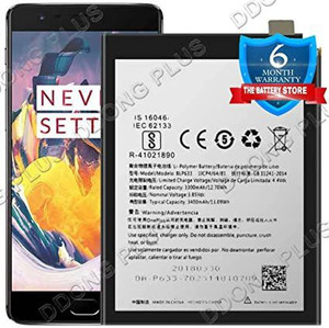 One Plus - Ricambio Batteria Pila Originale Oneplus Blp633 3400 Mah Per