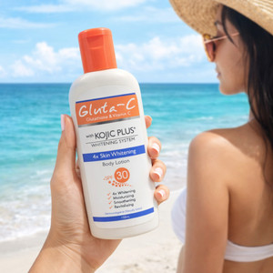 glutathione whitening lotion with spf 30 Gluta-C Glutathione & Vitamin C Body Lotion with Kojic Plus. SPF 30 Moisturizing