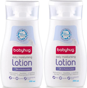 Babyhug Milk Protein Formula Daily Head To Toe Milky Wash Pack of 2- 100 ml Each