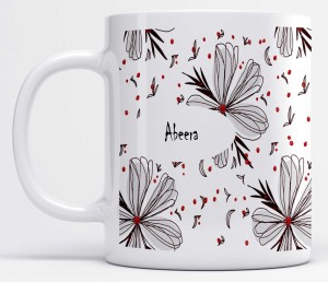 LOROFY Name Abeera Printed Flower Forest Design Ceramic Coffee Mug Price in  India - Buy LOROFY Name Abeera Printed Flower Forest Design Ceramic Coffee  Mug online at 
