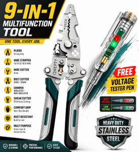 Fisco Wire Stripper Crimper Cutter Plier with Voltage Tester - Image 6