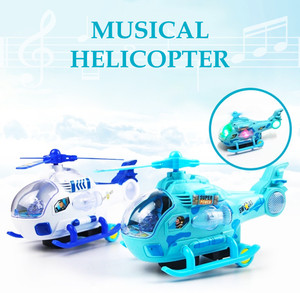 Kids Musical Helicopter Toy with Lights & Sound – Red Edition