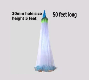 barrier net fishing Golf Standard #18 Nylon 1" Mesh further adding convenience to its use INDIGROW FISHING-NET 75 FEET 20