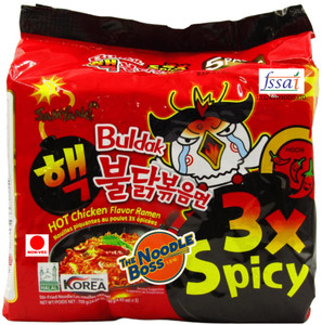 Samyang X Buldak Korean Hot Spicy Chicken Stir Fried Spicy Ramen Noodles Instant Noodles Non