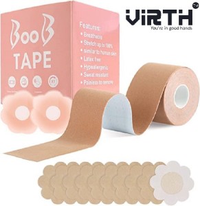 Virth Boob Tape With Nipple Pasties Multipurpose Nipple Tape For