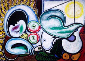 Decoradventures Reclining Nude By Pablo Picaso Matt Satin Digital Reprint Inch X