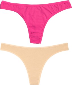 Diving deep Women Thong Pink, Beige Panty - Buy Diving deep Women