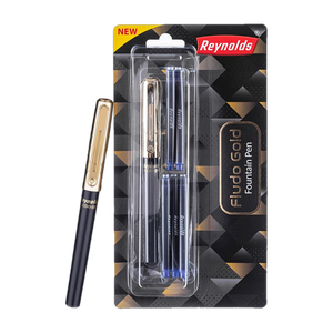 Reynolds Trimax Gold Blue Roller Gel Pen - Image 3