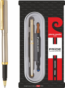 Pierre Cardin Black/Silver Ballpoint Pen And Mechanical Pencil Set