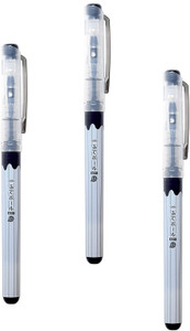 OHTO Fude Ball Bio 1.5 Rollerball Pen, 12 Pack - 1.5mm Ultra-Bold Tip, Water-Based Ink, Sky Blue