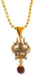 Rudraksha locket in gold