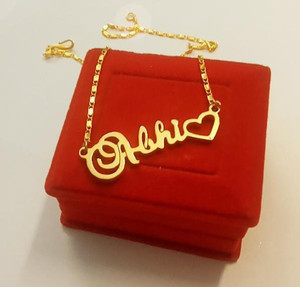 Abhi shop name pendant