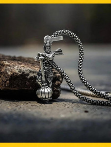 Syfer Hanuman with Gada Silver Brass Pen - Image 6