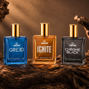 OSCAR Chrome Black, Ignite, Greed Perfume Combo, 90 ml - Image 6
