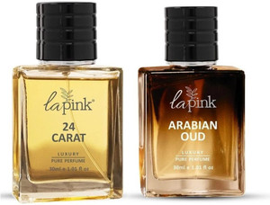 Shopsy La Pink 24 Carat & Arabian Oud Perfume Combo Pack 30ml Each - Image 1