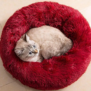 Zexsazone The round donut pet bed is perfect for indoor Dog's, puppies