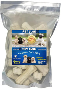 Pet Clue Dog Pet Food 3 Inch Pack of 15 Treat Calcium Bone Twisted