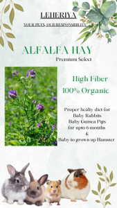 View of Leheriya Alfalfa Hay 1 kg Dry New Born, Young, Adult, Senior Rabbit ...