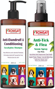 Picture of ROMSAY Anti-Dandruff & Conditioning Shampoo + Anti-Tick & Flea Neem ...